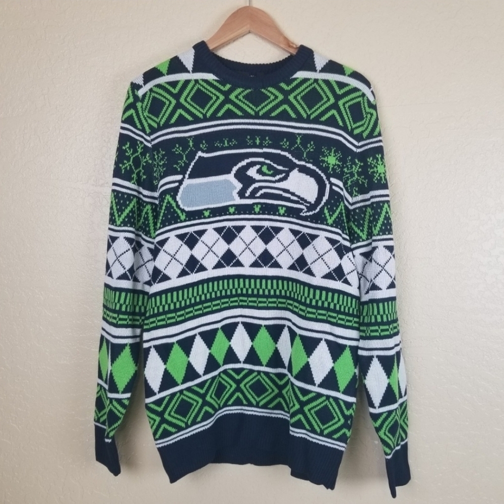 Seattle Seahawks Knit Sweater Men's Size M